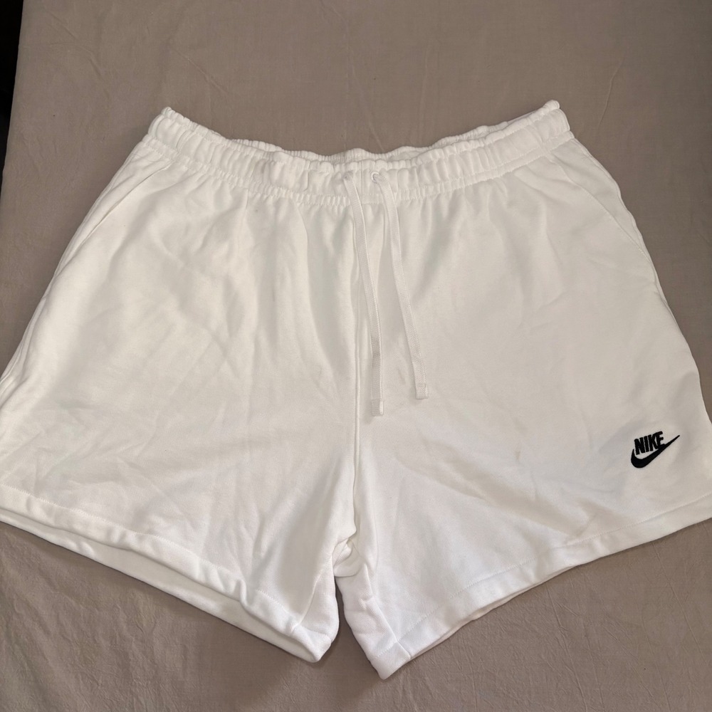 Nike Sportswear Club Fleece Shorts Mens XXL‎ White DX0731-100 French Terry